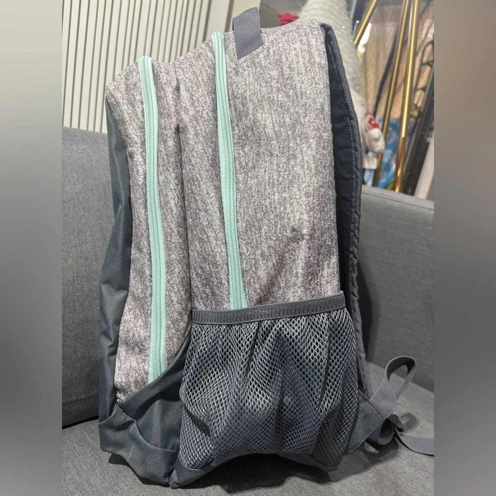 Adidas Heather Gray and Charcoal Backpack